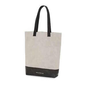 Moleskine Black and Gray Minimalist The Go Shopper Tote Bag, NWT